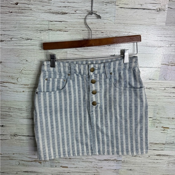 Billabong Dresses & Skirts - Billabong Blue and White Striped Pencil Skirt mini size 27